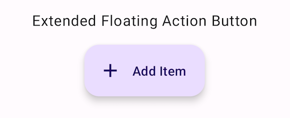 Jetpack Compose Basic ExtendedFloatingActionButton Example