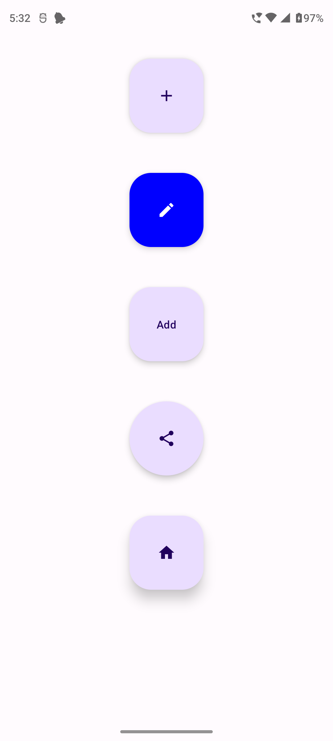 Jetpack Compose LargeFloatingActionButton Example