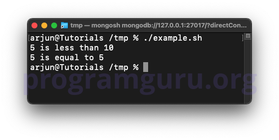 Performing numerical comparisons in Bash