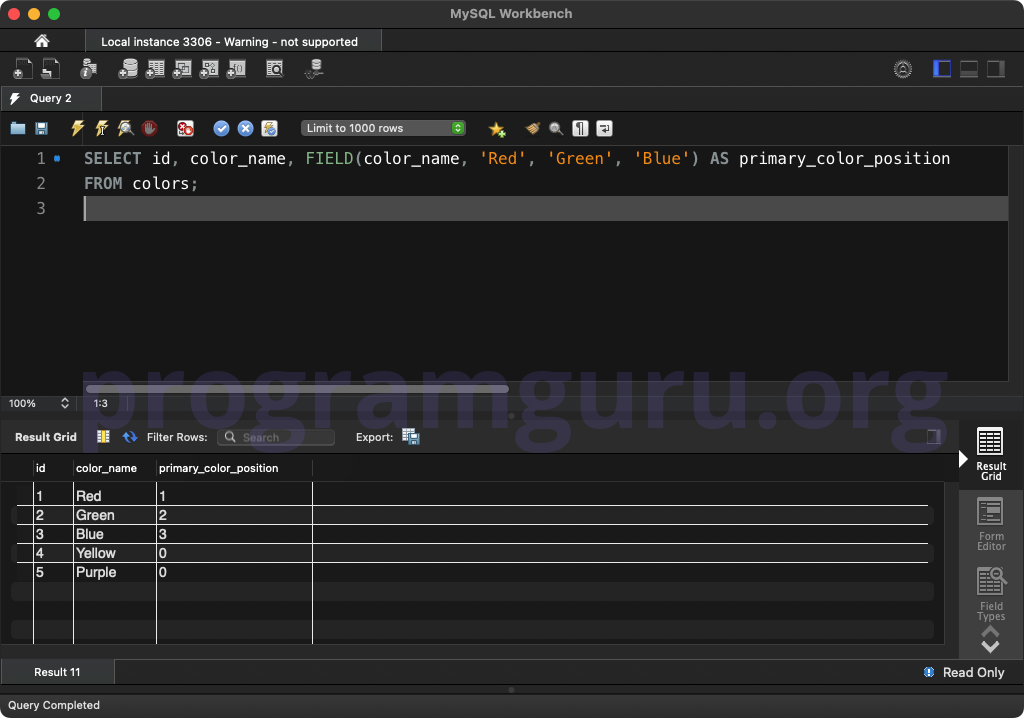 MySQL FIELD() WITH MULTIPLE COLUMNS