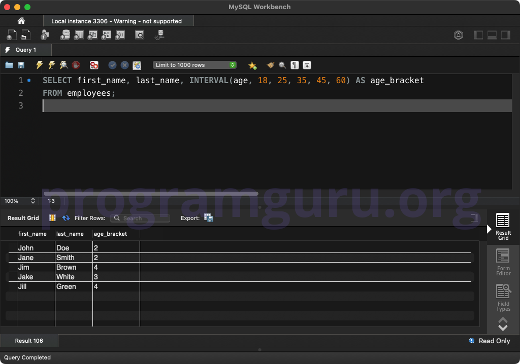 MySQL INTERVAL WITH CONSTANTS