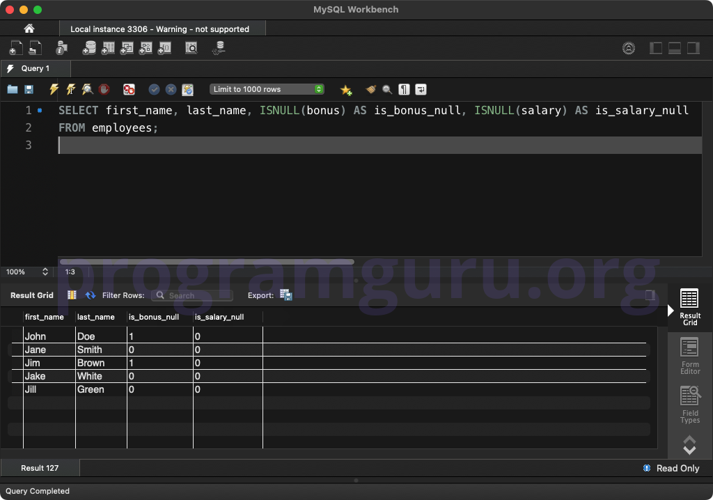 MySQL ISNULL() WITH MULTIPLE COLUMNS