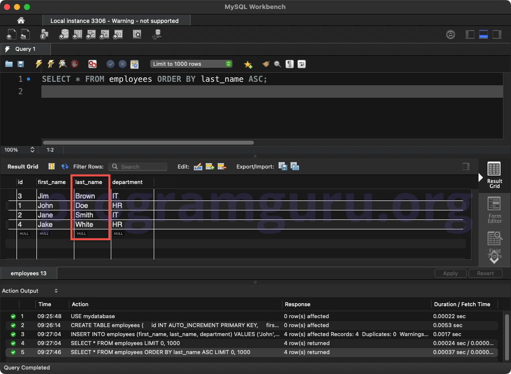 MySQL ORDER BY SINGLE COLUMN