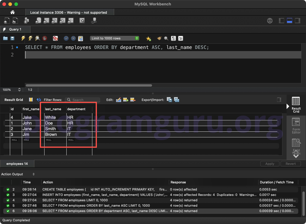 MySQL ORDER BY MULTIPLE COLUMNS