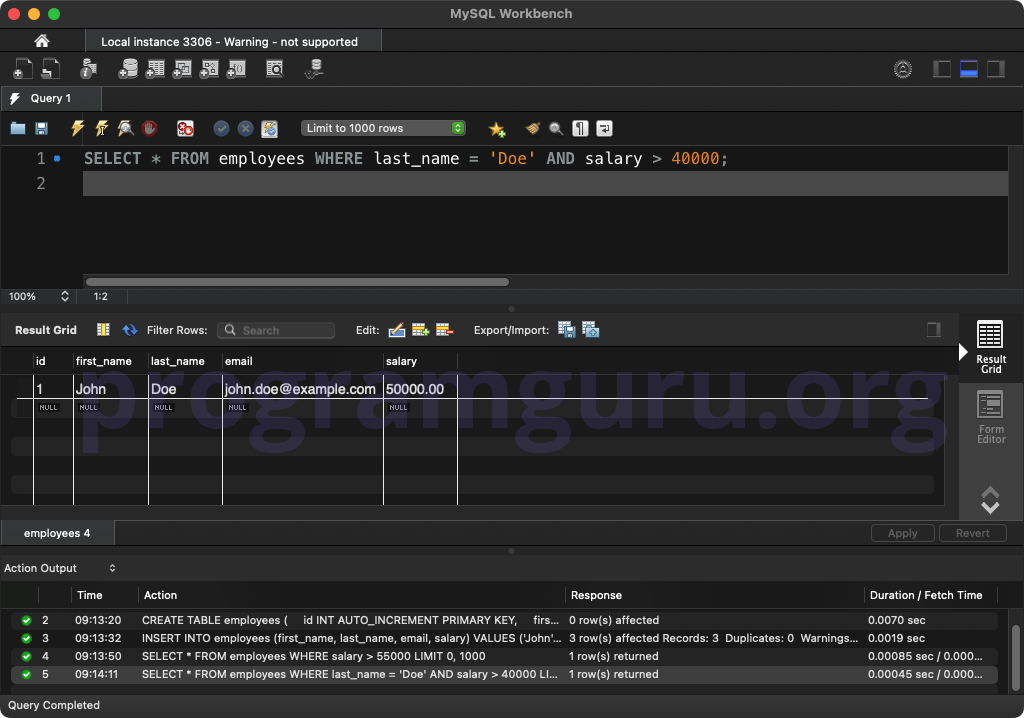 MySQL SELECT WITH MULTIPLE CONDITIONS