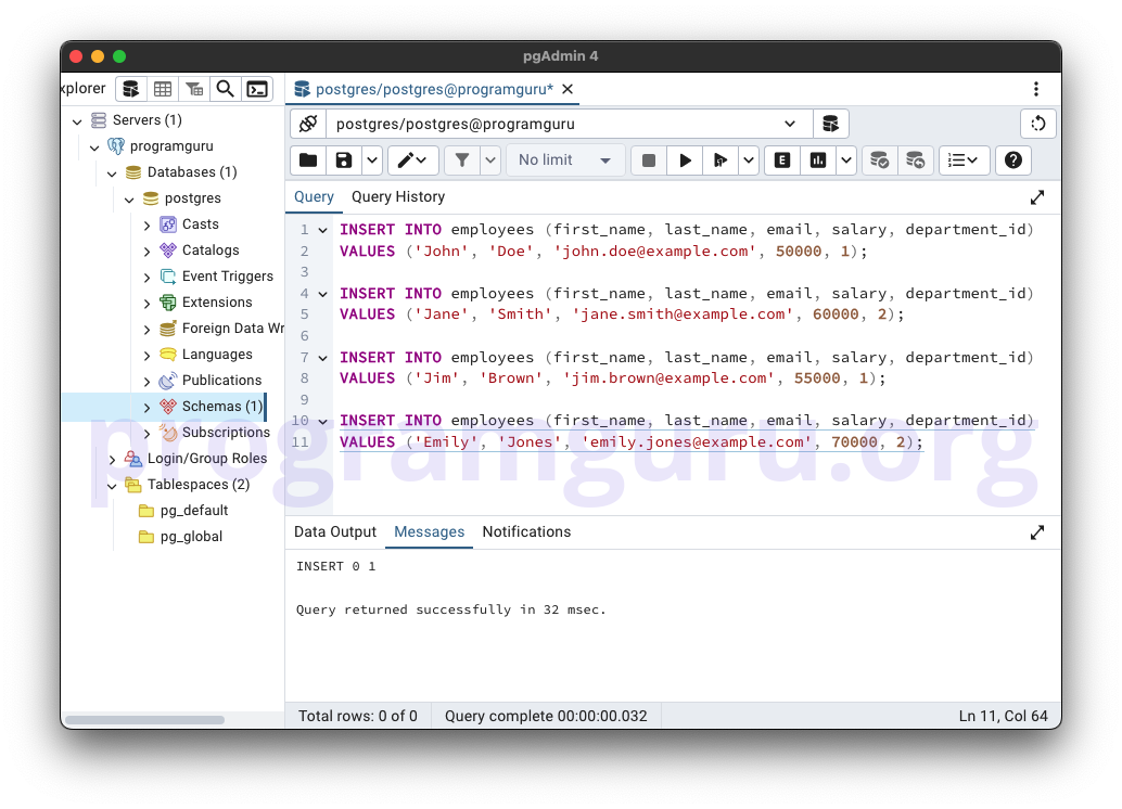 PostgreSQL FETCH