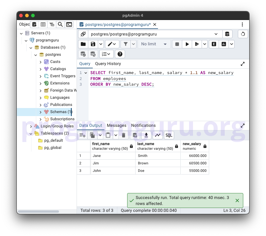 PostgreSQL WHERE Clause