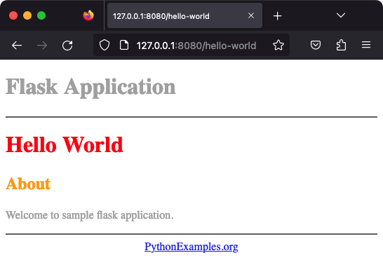 Flask - Pass variable from Python code to HTML template