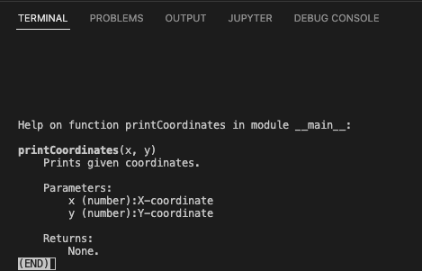 Python - help() with function name given as argument