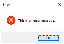 Tkinter messagebox.showerror() in Windows OS