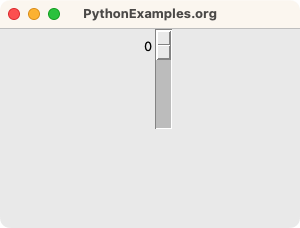 Tkinter Scale - Command option - Example