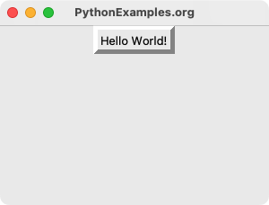 Tkinter Label - Raised Border example