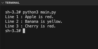 Python - Read File Line by Line - Program output with line numbers as well